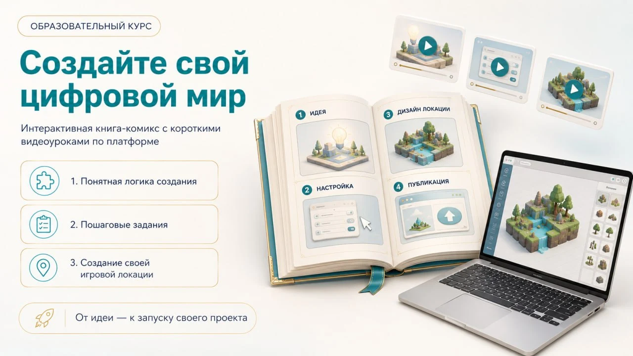 Образовательный курс: интерактивная книга-комикс, создайте свой цифровой мир
